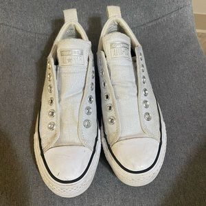 Platform slip on converse